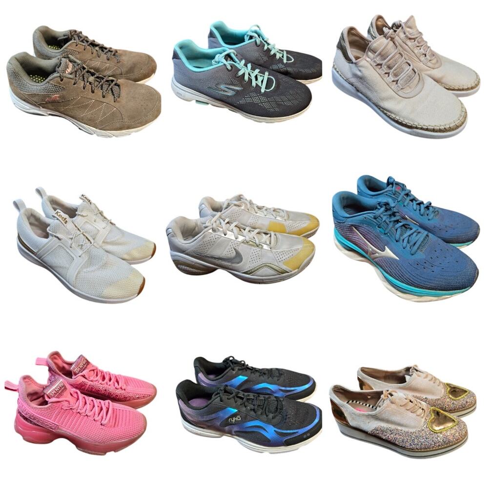 Bulk Men’s Women’s Tennis Athletic Shoe Lot Of 9 Name Brand Wholesale Reseller
